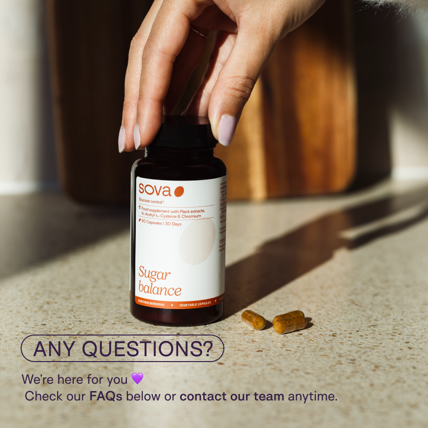 SOVA Sugar Balance – Berberine-based supplement for PCOS and insulin resistance