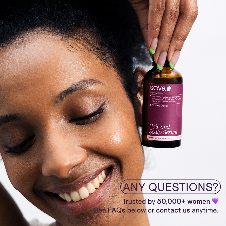 SOVA Scalp Serum – hair growth and hair loss support for women with PCOS